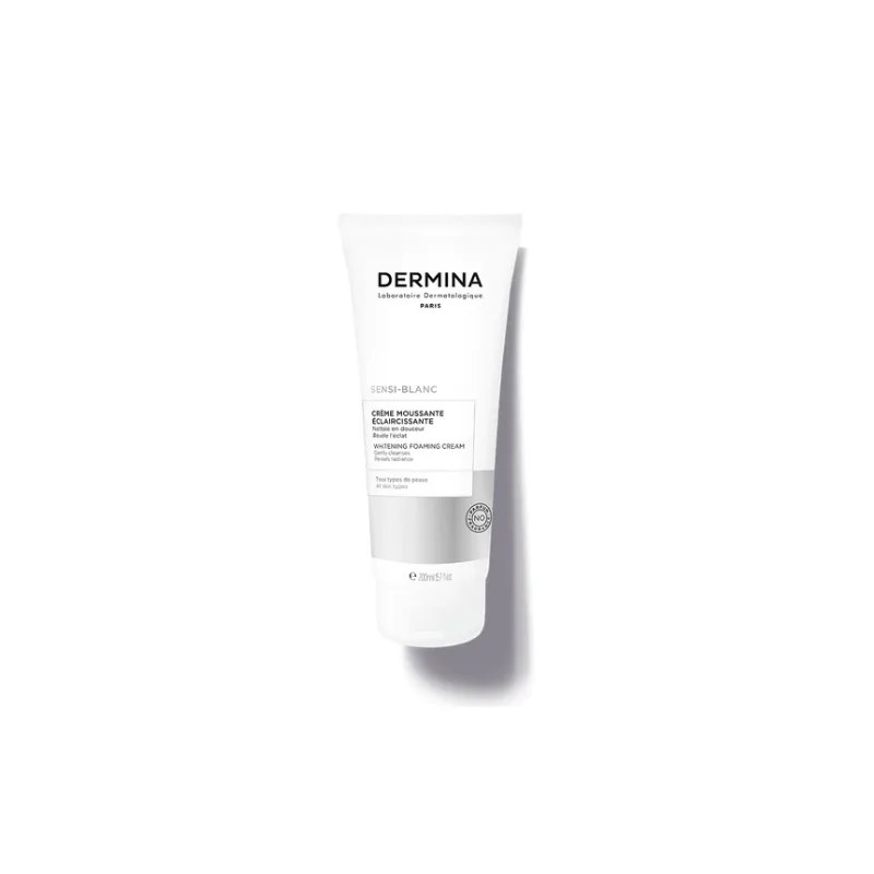 DERMINA  DERMINA SENSI-BLANC CREME MOUSSANTE ECLAIRCISSANTE VISAGE TOUS TYPES DE PEAUX 200ML