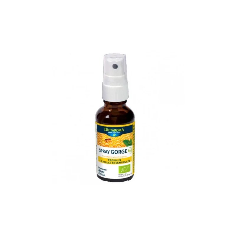dietaroma DIETAROMA SPRAY GORGE BIO A LA PROPOLIS ET AUX HUILES ESSENTIELLES