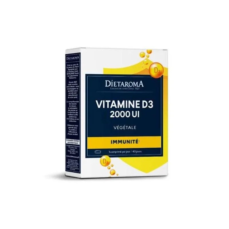 dietaroma Dietaroma Vitamine D3 2000UI Vegetale 40comprimes