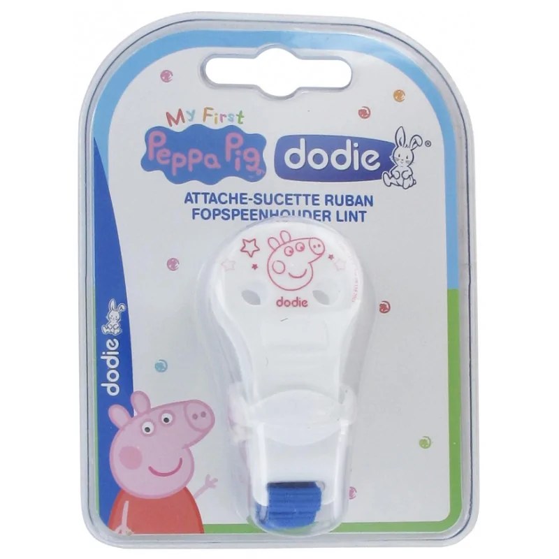 dodie Dodie Attache Sucette Ruban Peppa Pig