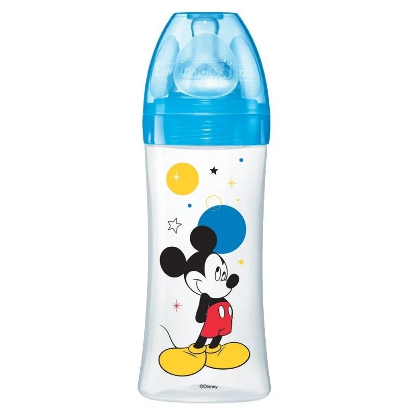 dodie DODIE Biberons initiation+ 330ml TÉTINE 0-6 Mois ronde vitesse D3 DISNEY
