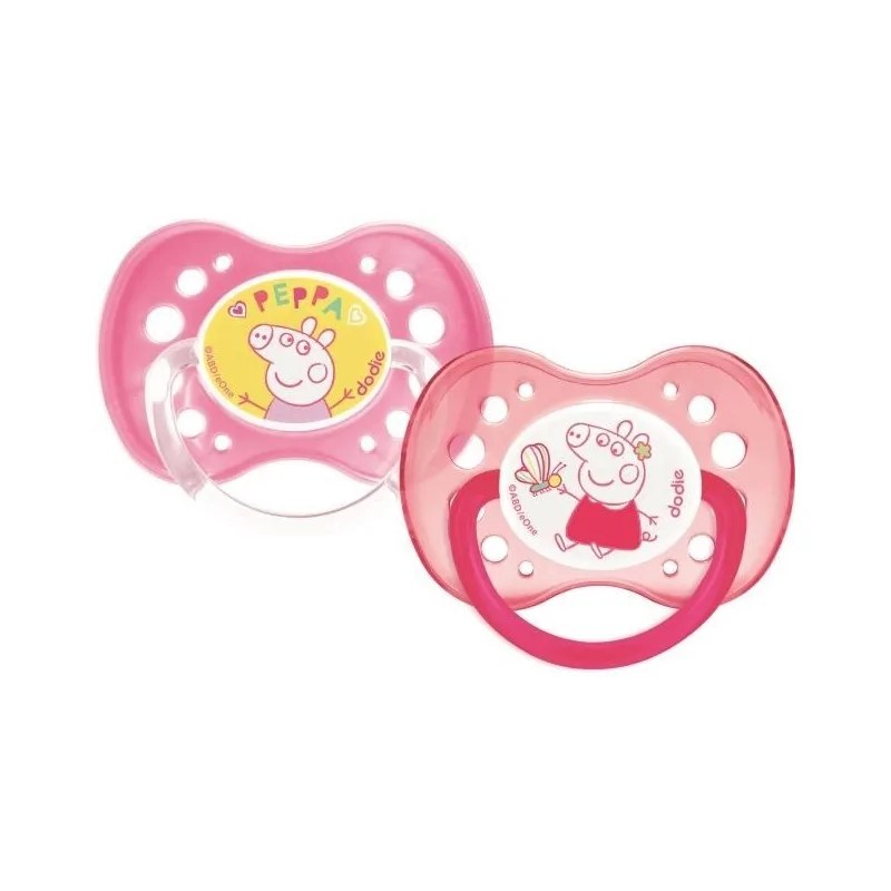 dodie DODIE SUCETTE ANATOMIQUE A80 +18 SIL Peppa Pig X2