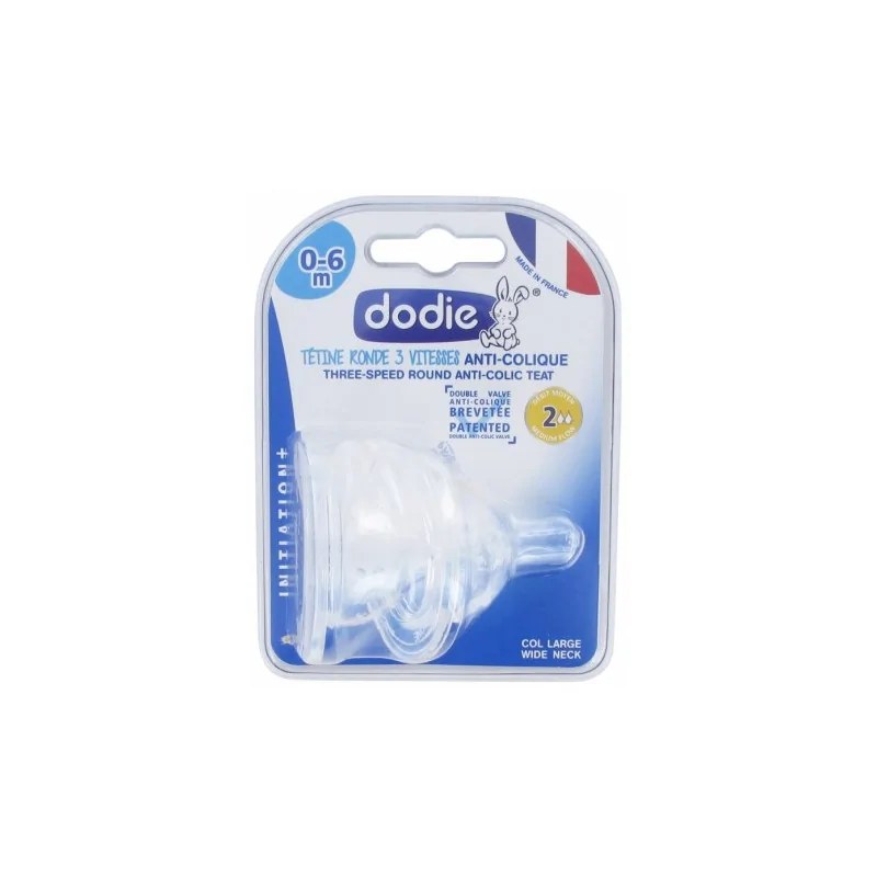 dodie DODIE TETINE INITIATION+ ANTI COLIQUE D2 0-6M X2