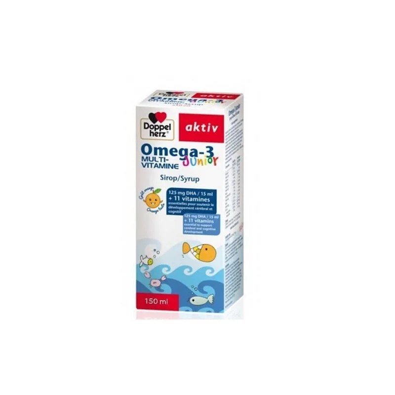 Doppelherz  Doppel Herz Aktiv Omega-3 Junior Multivitamine Sirop 150ml