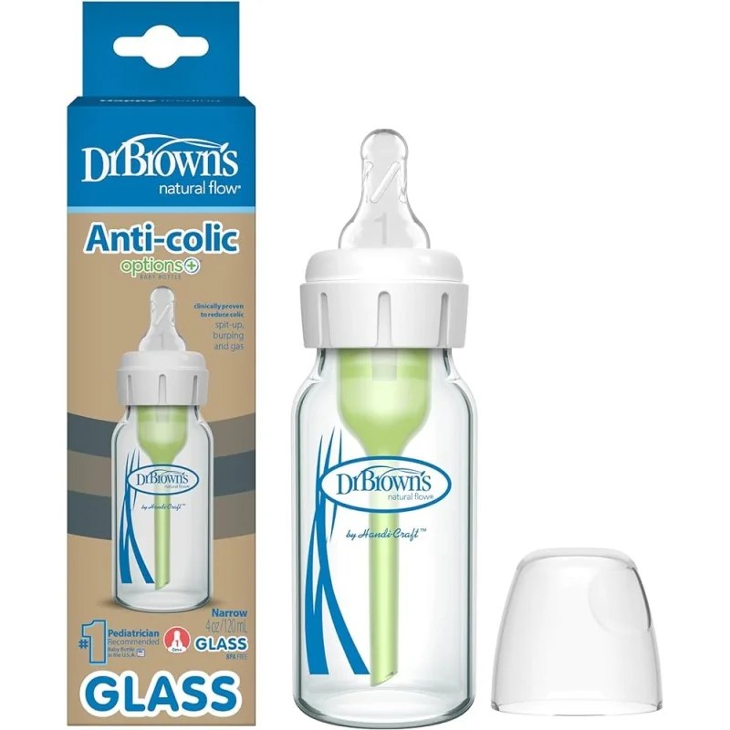 Dr Brown’s Dr brown’s Biberon cole etroit en verre 250ml SB41001