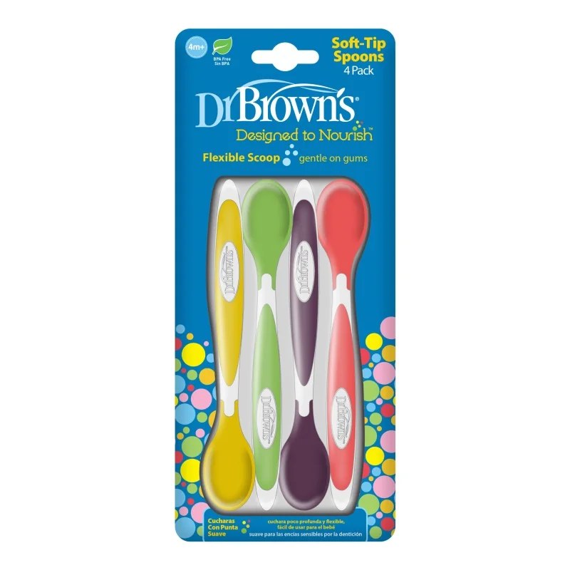 Dr Brown’s DR BROWNS CUILLERE A POINTE SOUPLE PACK DE 4