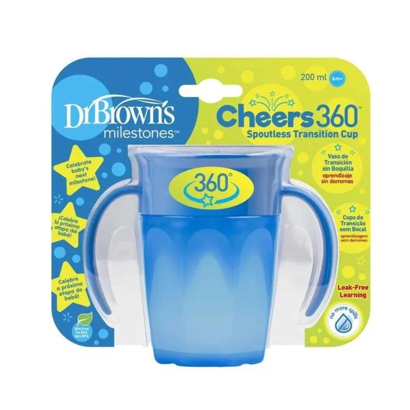 Dr Brown’s DR BROWNS GOBLET CHEERS 360 AVEC POIGNEES 200 ML 6M+