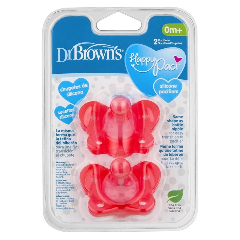 Dr Brown’s DR BROWNS HAPPYPACI 0 MOIS + PACK DE 2