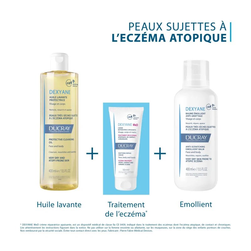 DUCRAY Ducray - Crème Réparatrice Apaisante — Crème eczéma - Dexyane MeD 100 ml — vue 7