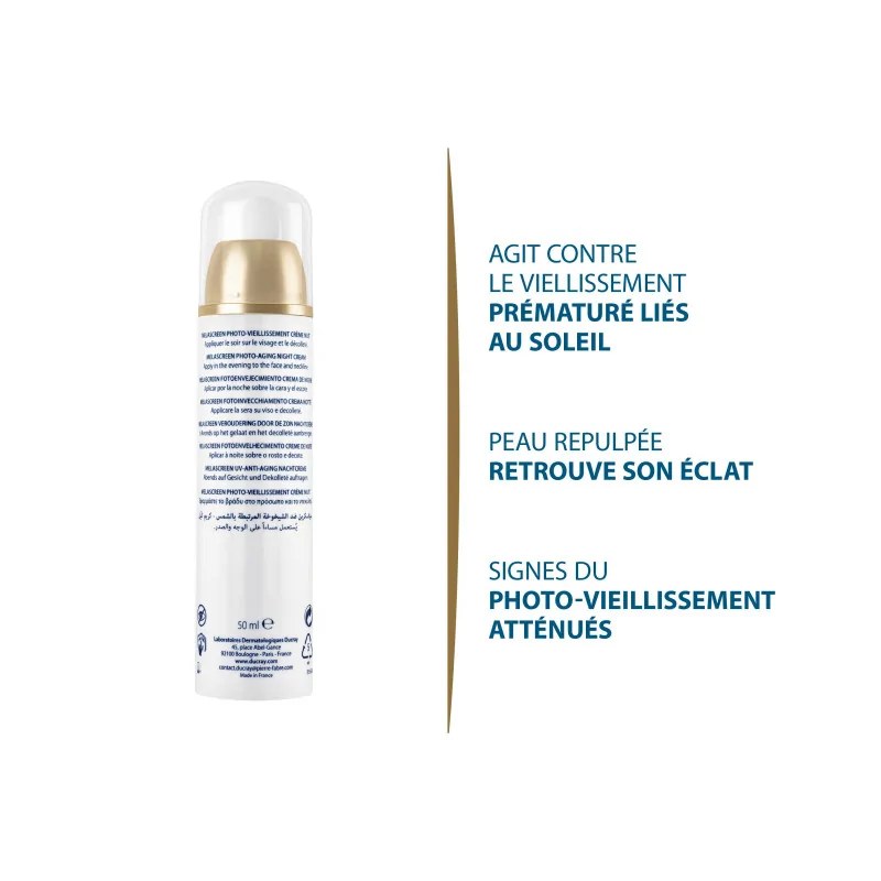 DUCRAY DUCRAY MELASCREEN PHOTO-AGING CRÈME NUIT 50 ML — vue 4
