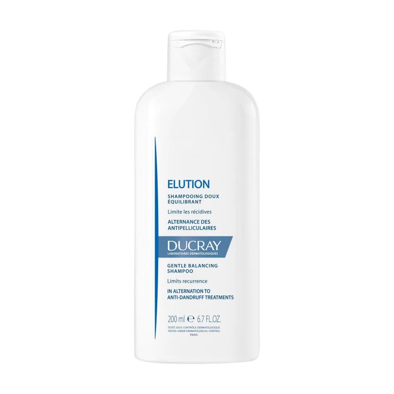 DUCRAY Ducray — Shampooing doux équilibrant — Shampoing doux antipelliculaire — ELUTION 200 ml