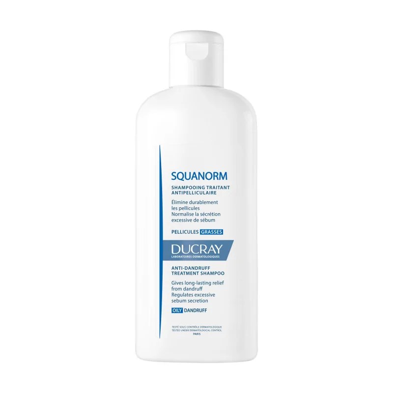 DUCRAY DUCRAY SQUANORM Shampooing traitant antipelliculaire - Pellicules grasses 200ml