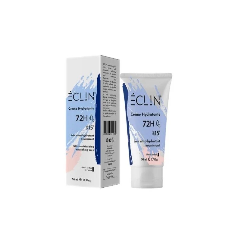 ECLIN  ECLIN CREME HYDRATANTE 72 H SPF 15 PEAU SECHE