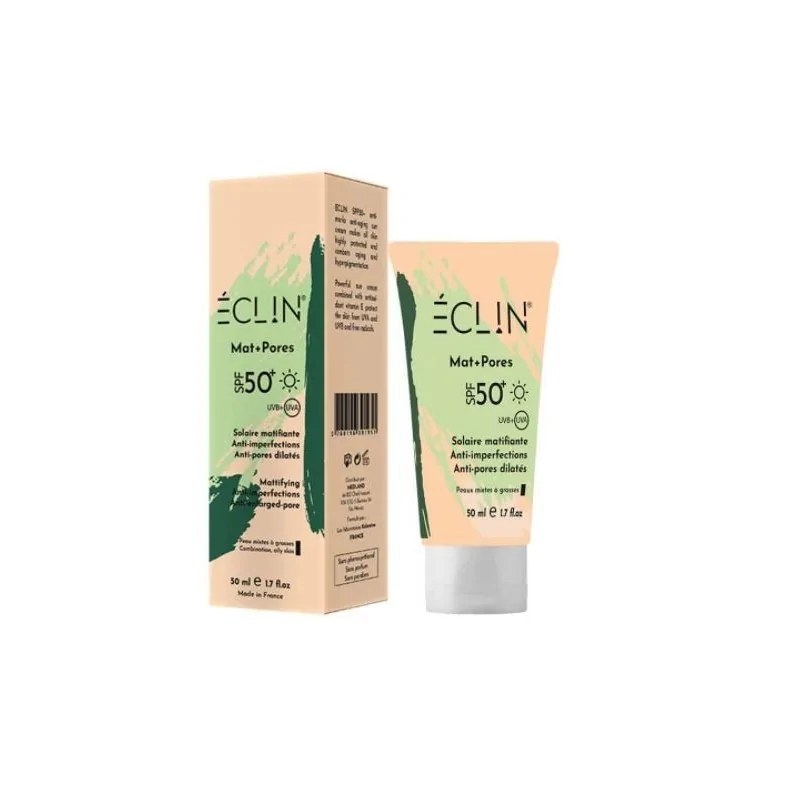 ECLIN  Eclin crème solaire SPF50+ mat+pores 50ml