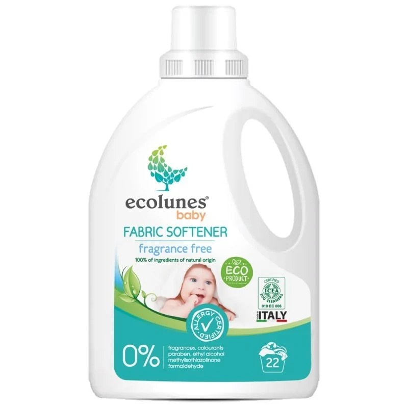 ECOLUNES ECOLUNES ADOUCISSANT BÉBÉ ÉCOLOGIQUE ET HYPOALLERGÉNIQUE - 22 LAVAGES - 1 L