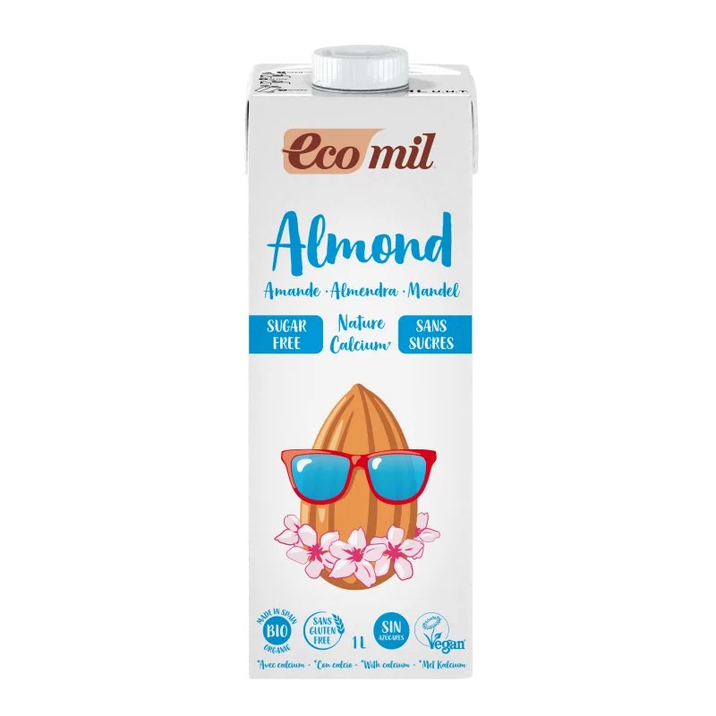 EcoMil Ecomil BOISSON D'AMANDE CALCIUM SANS SUCRE 1 L