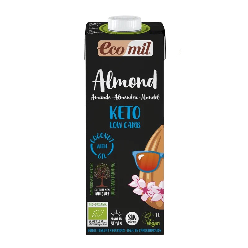 EcoMil ECOMIL BOISSON D'AMANDE KETO 1L