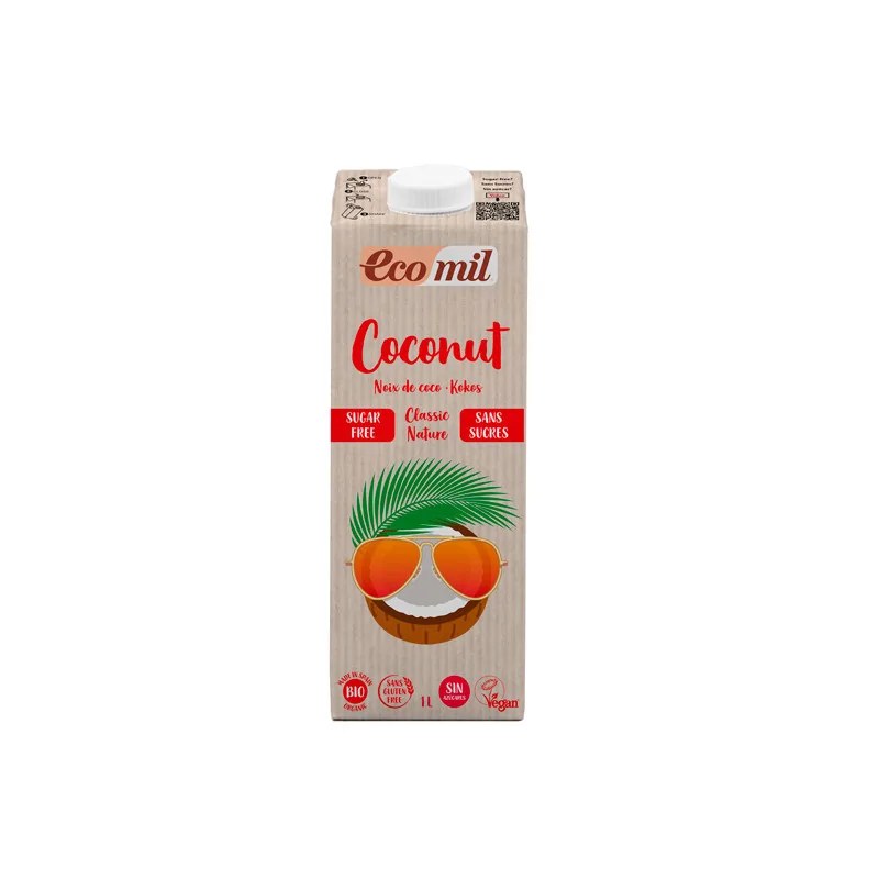 EcoMil ECOMIL BOISSON DE COCO CLASSIC SANS SUCRE 1L