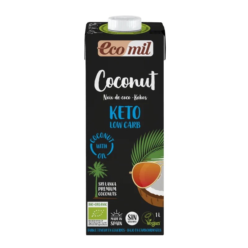 EcoMil ECOMIL BOISSON DE COCO KETO 1L