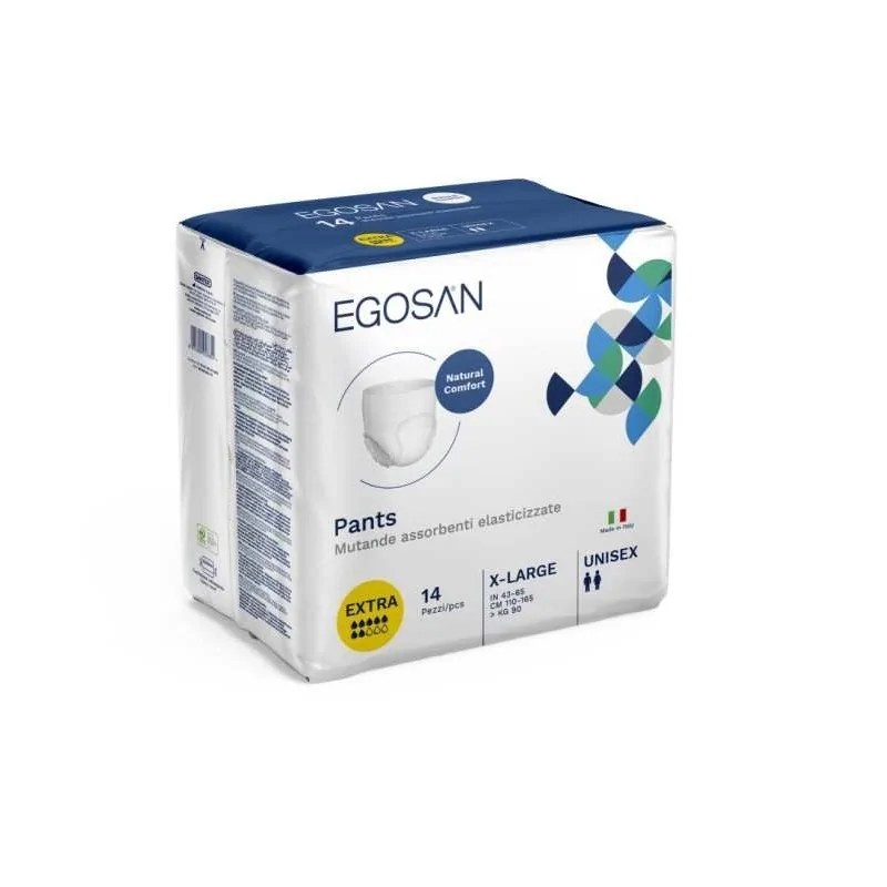 EGOSAN  EGOSAN CULOTTES ABSORBANTES TAILLE XL 14 UNITES