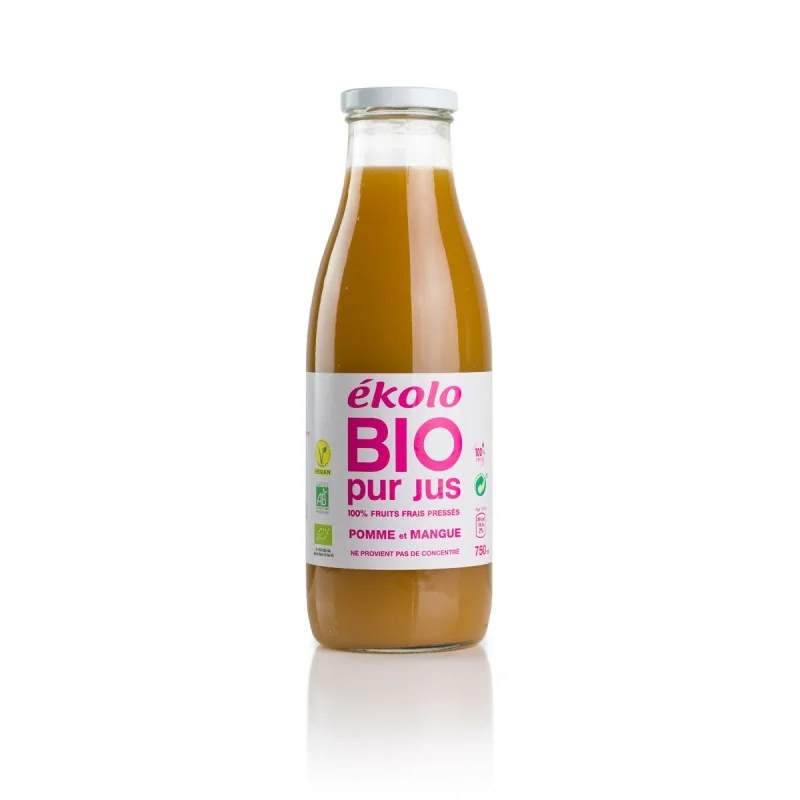 EKOLO BIO EKOLO BIO PUR JUS DE POMME ET MANGUE 750ML