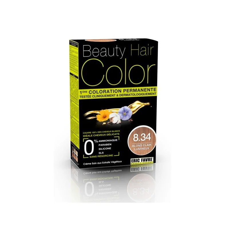 Eric Favre BEAUTY HAIR COLOR Blond Clair Lumineux 8.34 - 160ml