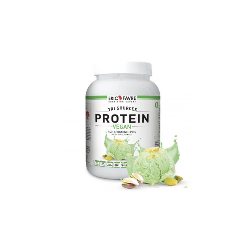 Eric Favre ERIC FAVRE Protéines végétales tri-source, Protein vegan, Pistache 500g
