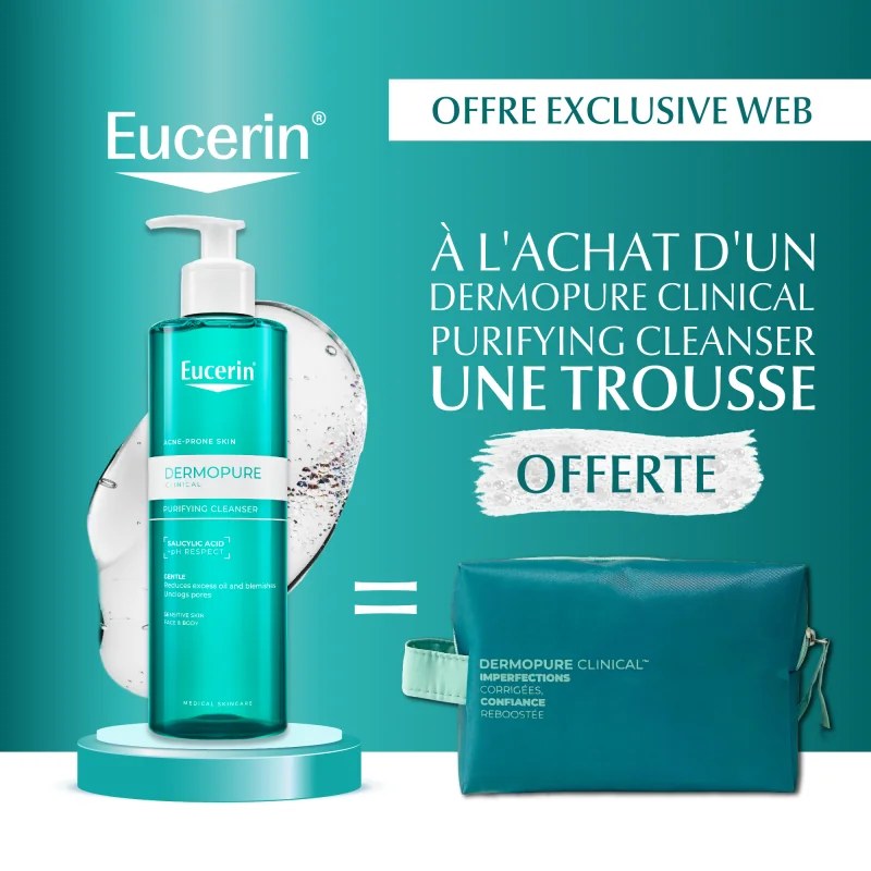 EUCERIN Eucerin DERMOPURE CLEANSING Gel 200ml Achete + Trousse OFFERTE