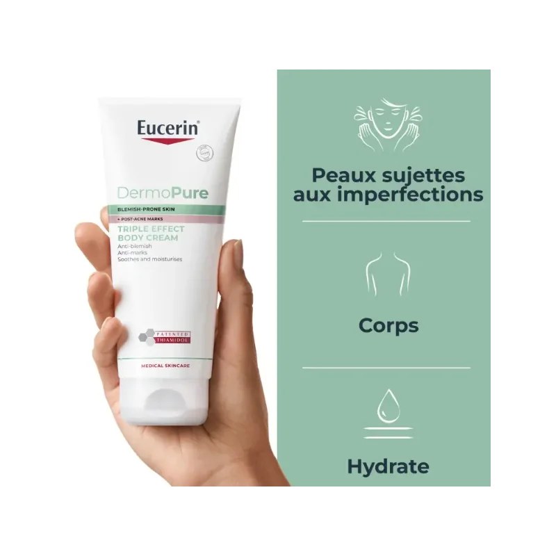 EUCERIN EUCERIN DERMOPURE crème corps triple action | 200ml — vue 3