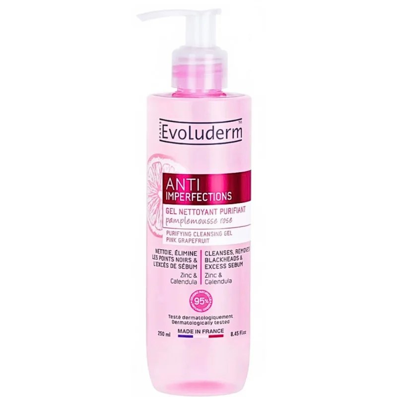 EVOLUDERM Evoluderm Gel Nettoyant Purifiant Anti-Imperfection 250ml