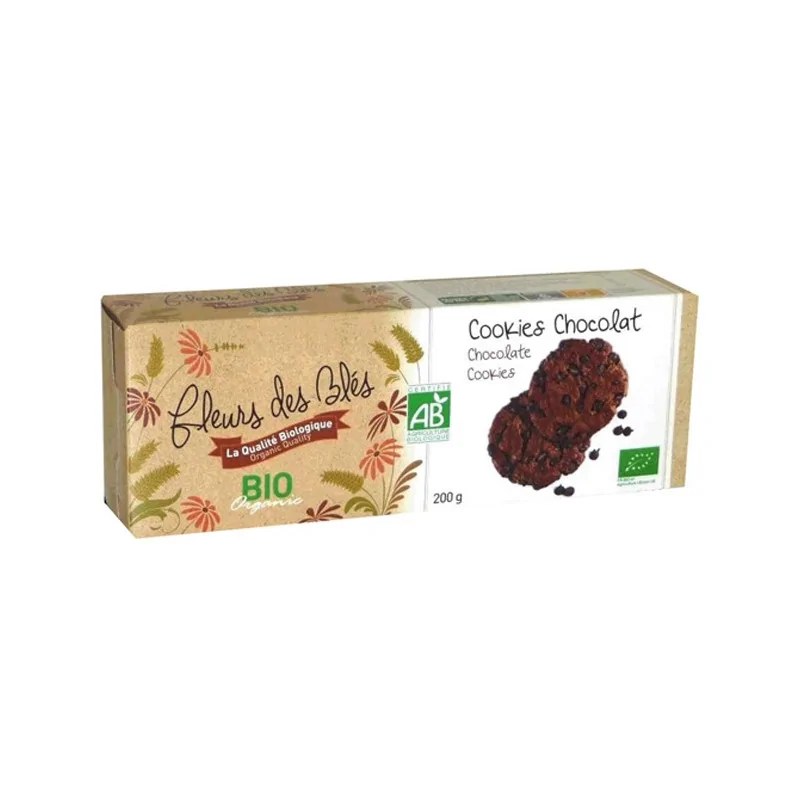 FLEURS DES BLES FLEURS DES BLES COOKIES TOUT CHOCOLAT 200G