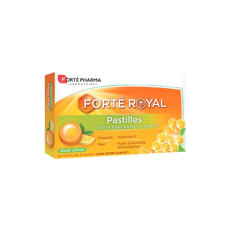 FORTE PHARMA Forte Pharma FORTE ROYAL 24 PASTILLES GOUT CITRON
