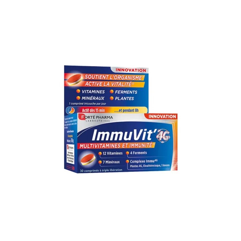 FORTE PHARMA FORTE PHARMA IMMUVIT’4G Multivitamines et Immunité 30 Comprimès