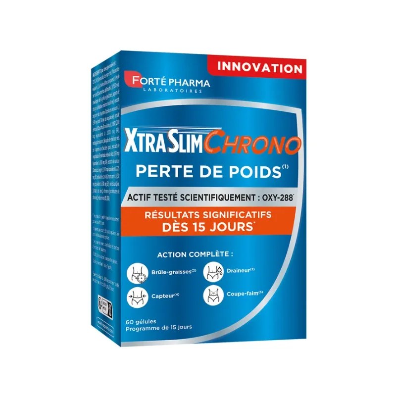 FORTE PHARMA FORTE PHARMA XTRASLIM CHRONO PERTE DE POIDS 60 GELULES