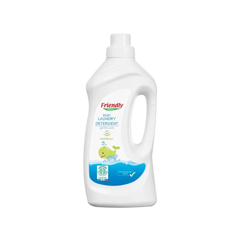 FRIENDLY ORGANIC Friendly  BABY LIQUIDE LESSIVE  100% NATUREL 1L MARSEILLE