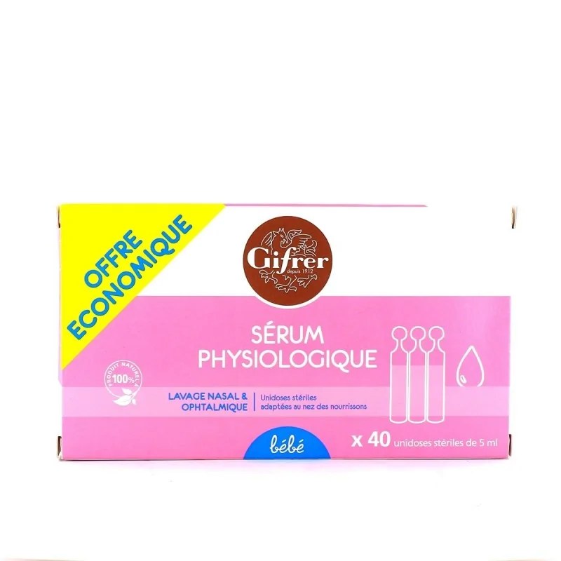 GIFRER  GIFRER SERUM PHYSIOLOGICA BTE X 40 UNIDOSES 5 ML