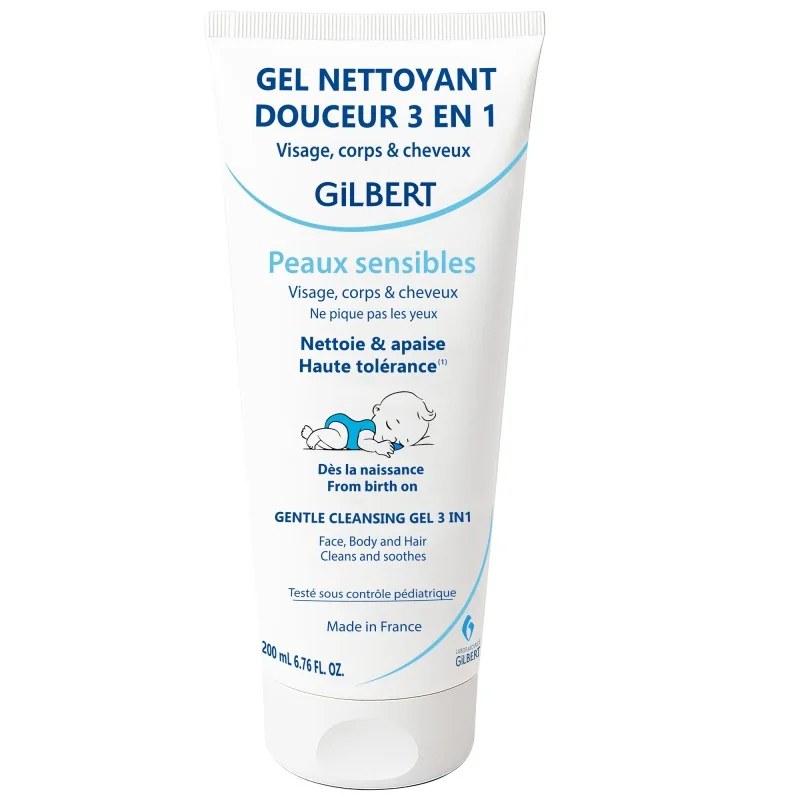GILBERT Gilbert Gel Nettoyant Douceur 3en1 Bebe 200ml