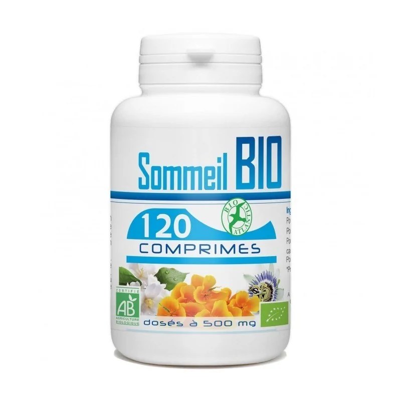 GPH DIFFUSION  GPH DIFFUSION COMPLEXE SOMMEIL BIO : PASSIFLORE, HOUBLON, AUBEPINE 500 MG 120 COMPRIMÉS