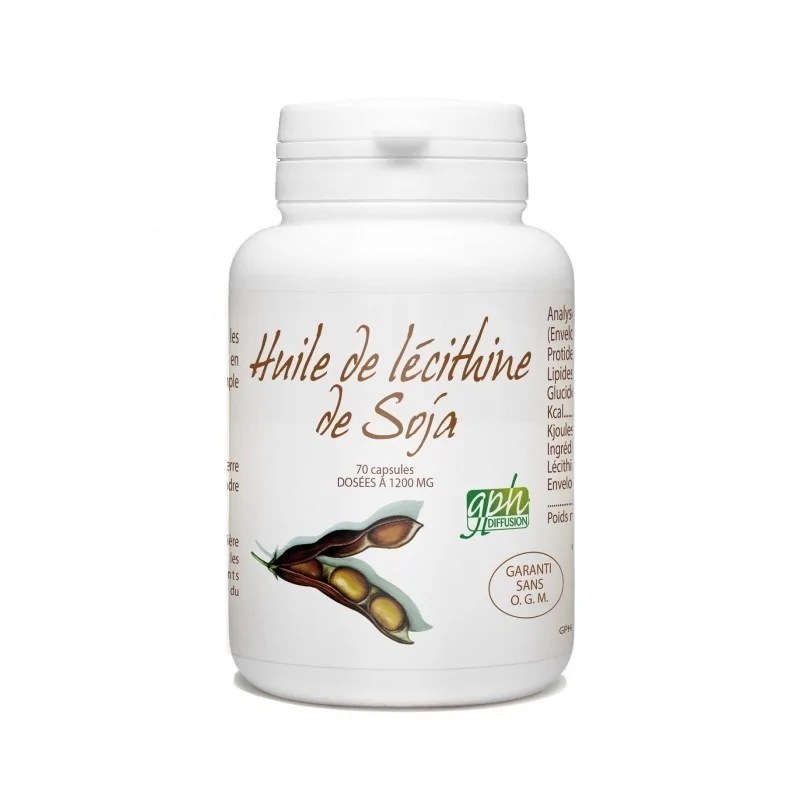 GPH DIFFUSION  GPH DIFFUSION HUILE DE LECITHINE DE SOJA 70 capsules