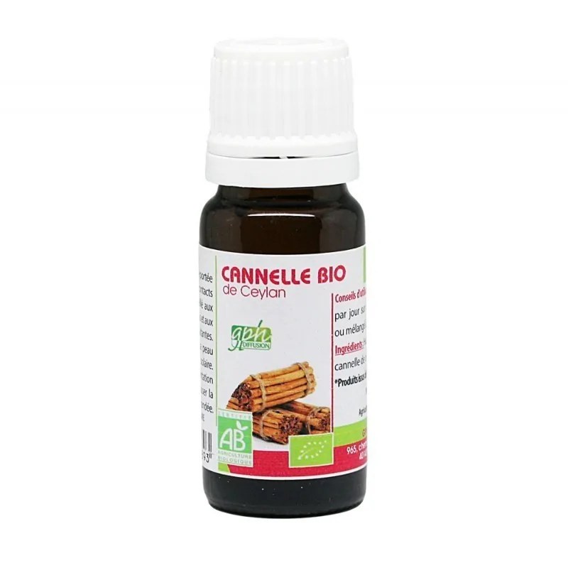 GPH DIFFUSION  GPH DIFFUSION HUILE ESSENTIELLE DE CANNELLE DE CEYLAN ECORCE - 10ML