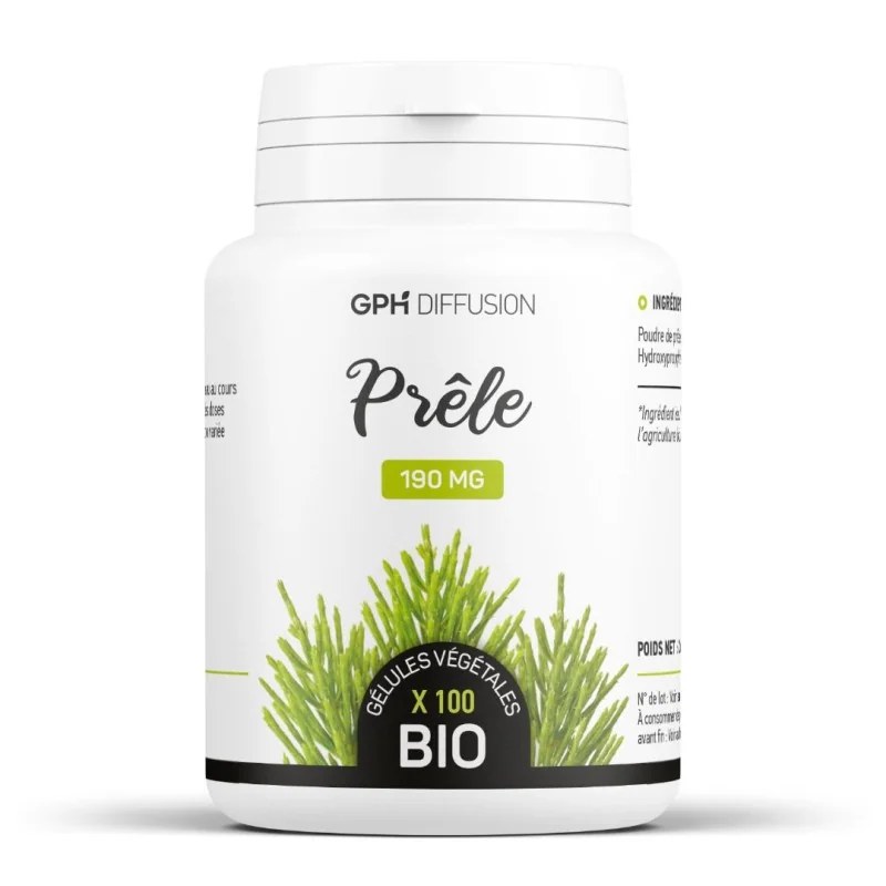 GPH DIFFUSION  GPH DIFFUSION PRÊLE BIO - 190 MG - 100 GÉLULES