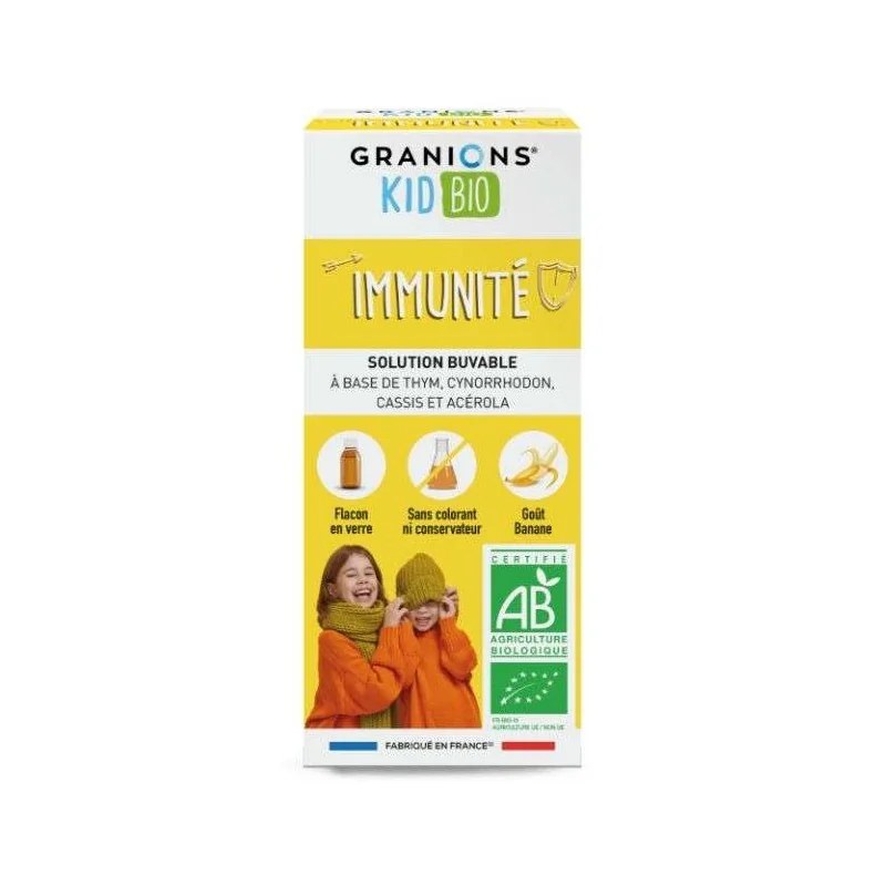 GRANIONS GRANIONS KIDS IMMUNITE BIO 125ML GOUT BANANE