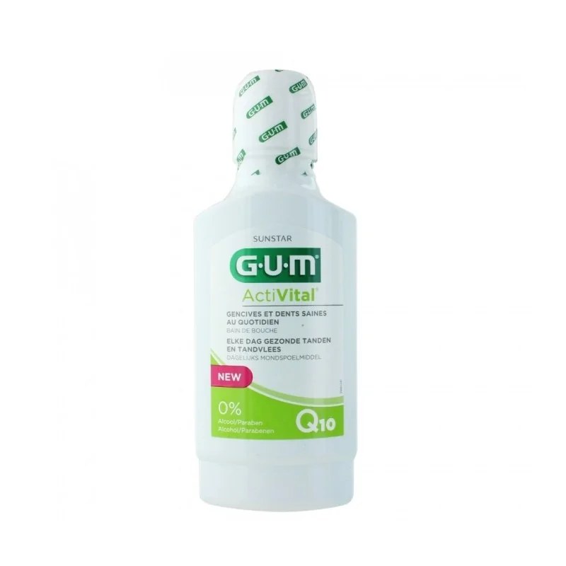 GUM SUNSTAR GUM ACTIVITAL Q10 BAIN DE BOUCHE 300ML