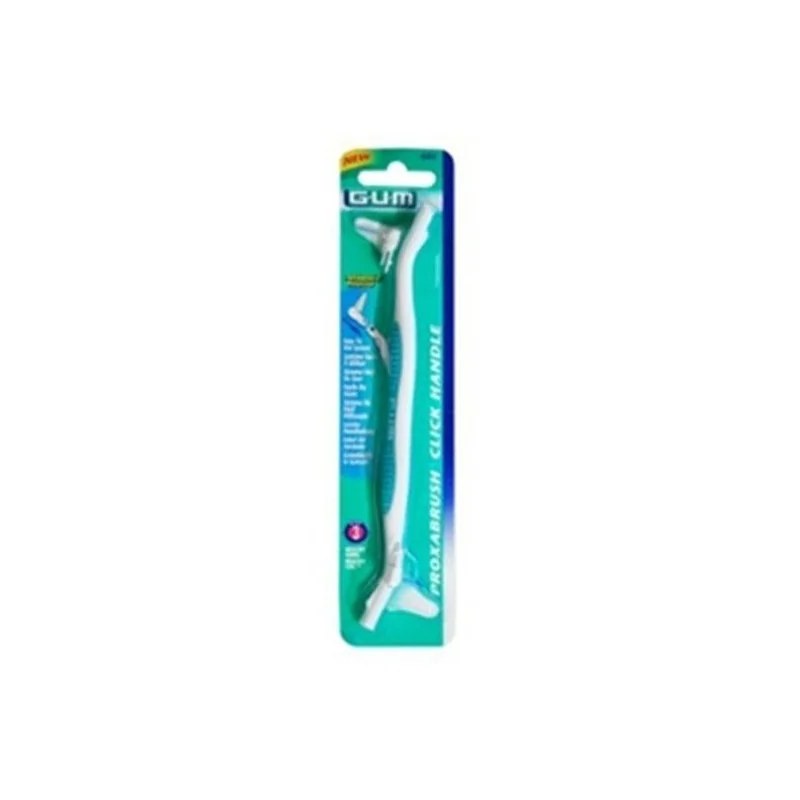 GUM SUNSTAR GUM MANCHE CLICK KIT PORTE BROSSE Avec 2 Brossettes 625