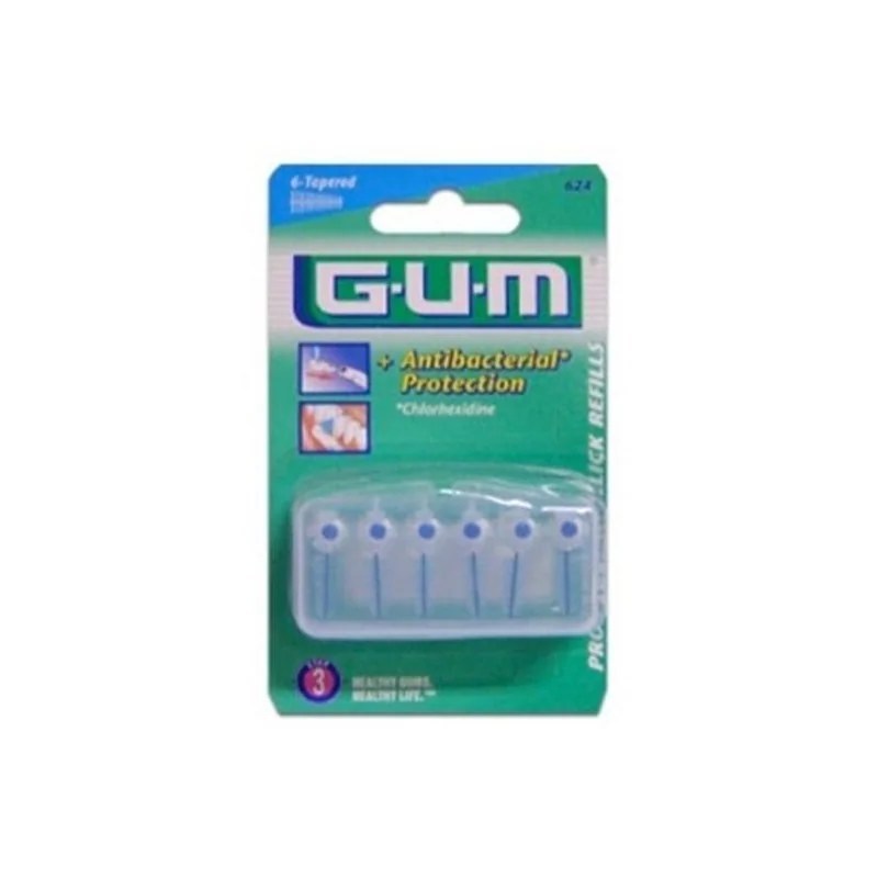 GUM SUNSTAR GUM RECHARGE 6 BROSSETTES FINES 1,6mm