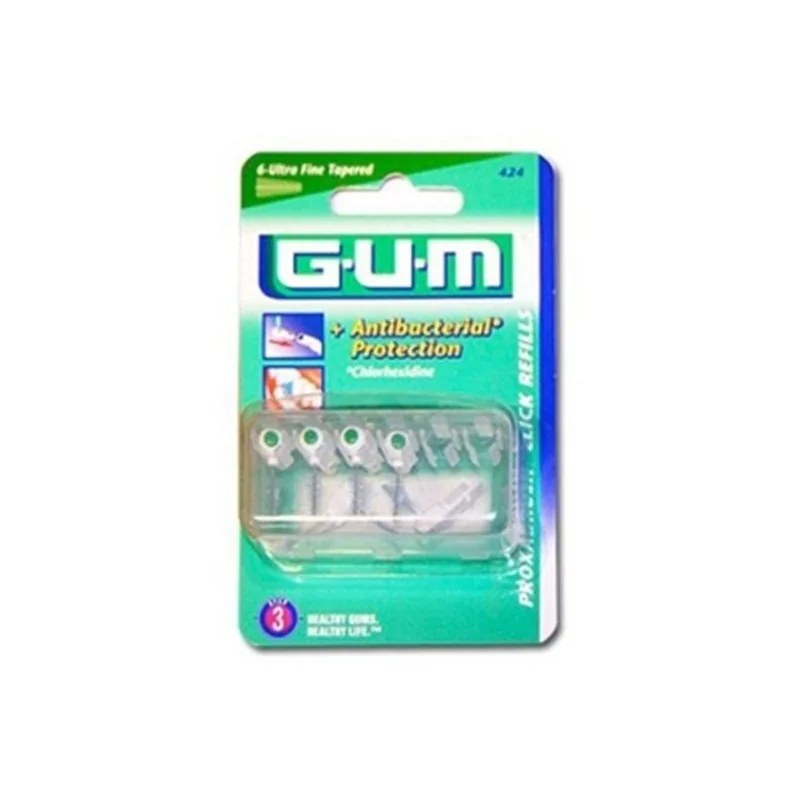 GUM SUNSTAR GUM RECHARGE 6 BROSSETTES ULTRA-FINES 1,1mm