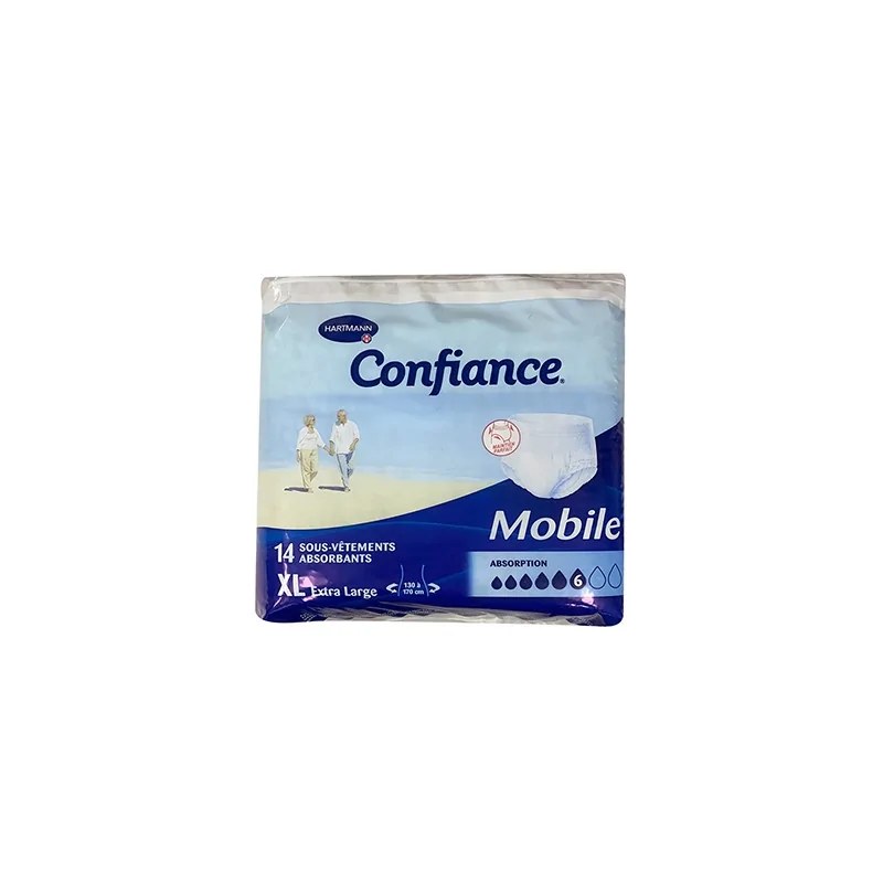 HARTMANN  HARTMANN CONFIANCE MOBILE 6GT TAILLE  XL/JOUR (T 54-60) X14 - 915704