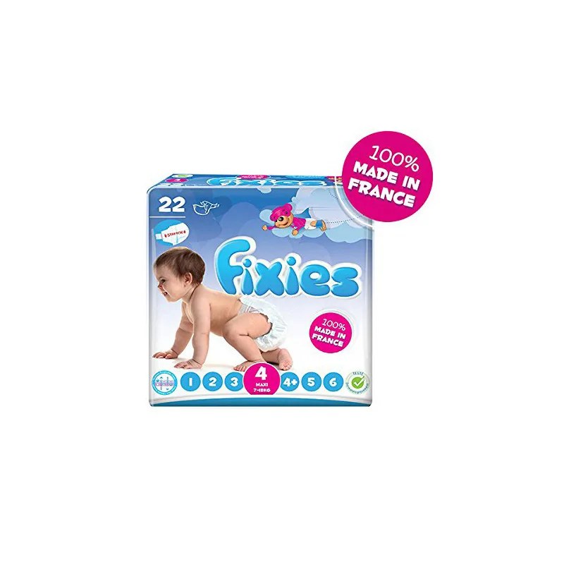 HARTMANN  HARTMANN Fixies Dry Skin Changes bébé maxi 7 à 18kg 22U