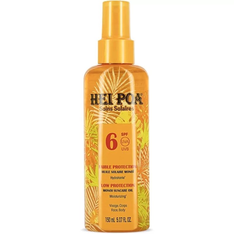 Hei Poa Hei poa huile solaire monoi hydratante spf 6 visage,corps 150ml