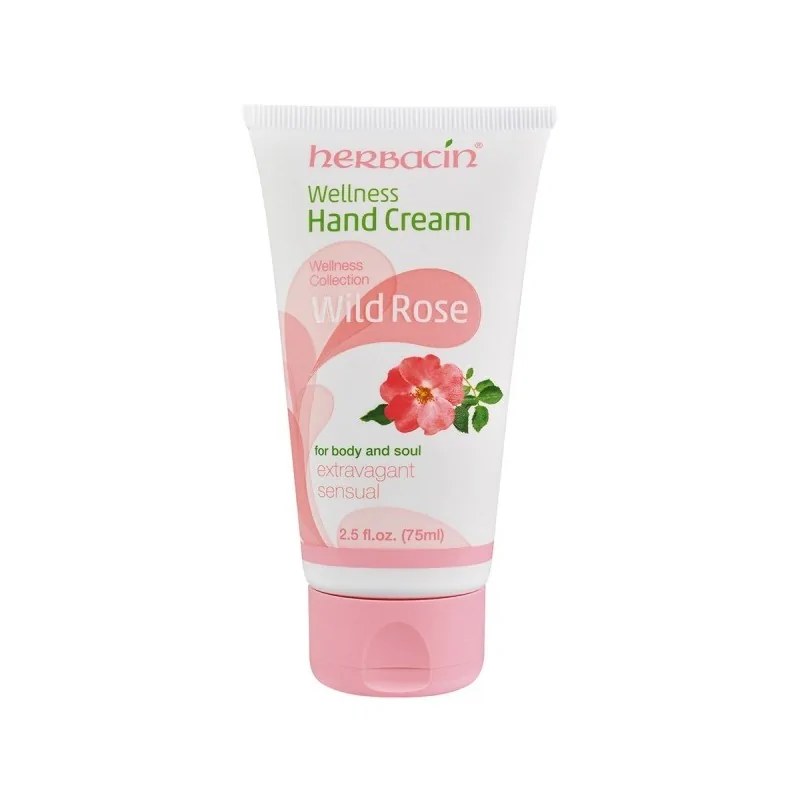 herbacin  Herbacin wellnes rose sauvage crème mains tube de 75 ml
